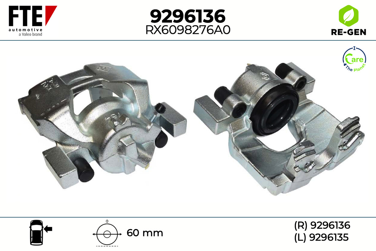 Étrier de frein FTE automotive GmbH 9296136