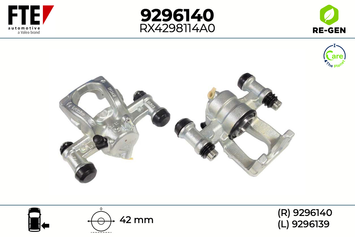 Étrier de frein FTE automotive GmbH 9296140
