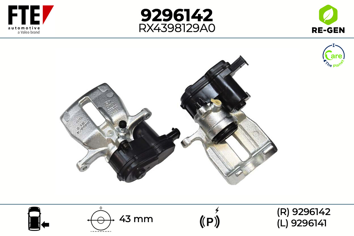 Étrier de frein FTE automotive GmbH ref. 9296142