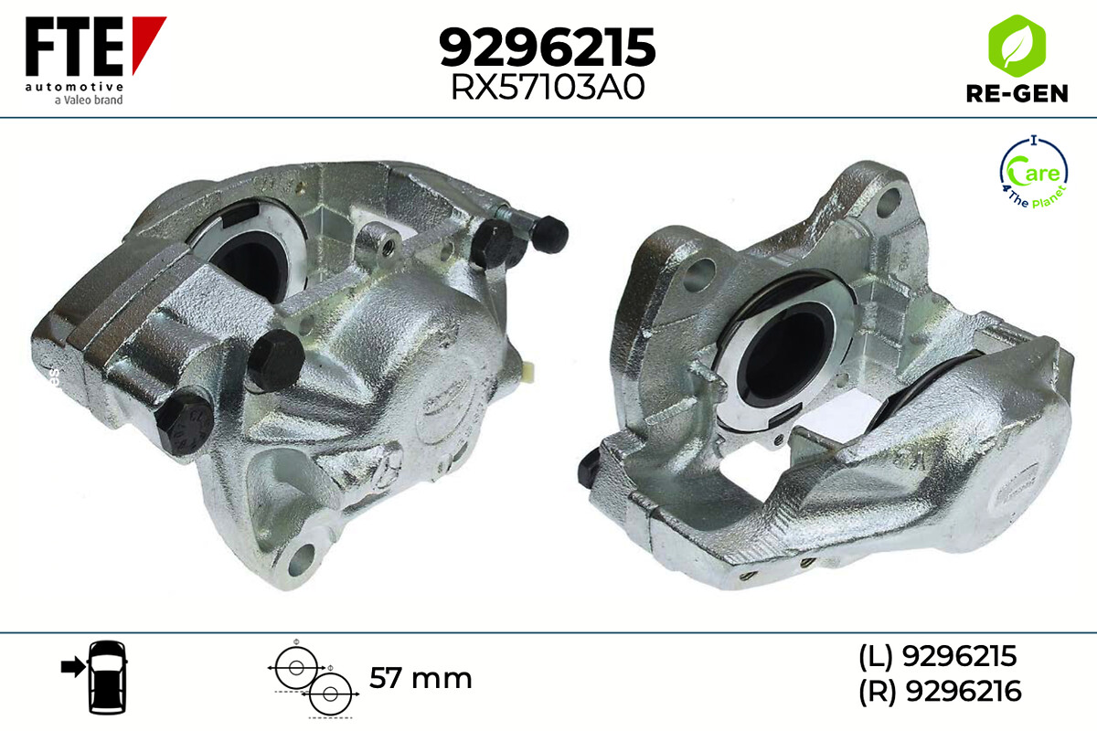 Étrier de frein FTE automotive GmbH ref. 9296215