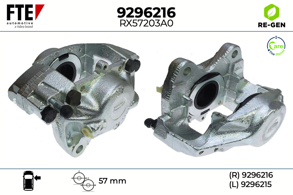 Étrier de frein FTE automotive GmbH ref. 9296216