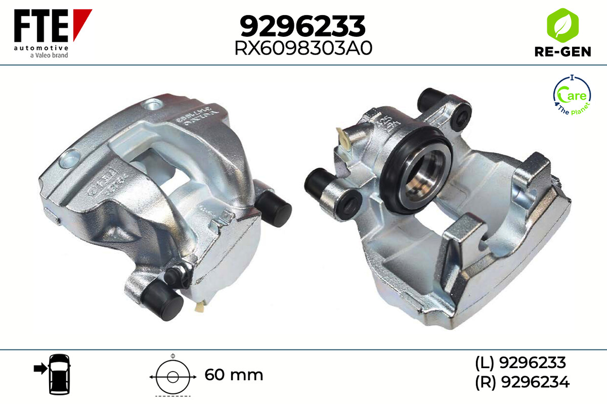 Étrier de frein FTE automotive GmbH ref. 9296233