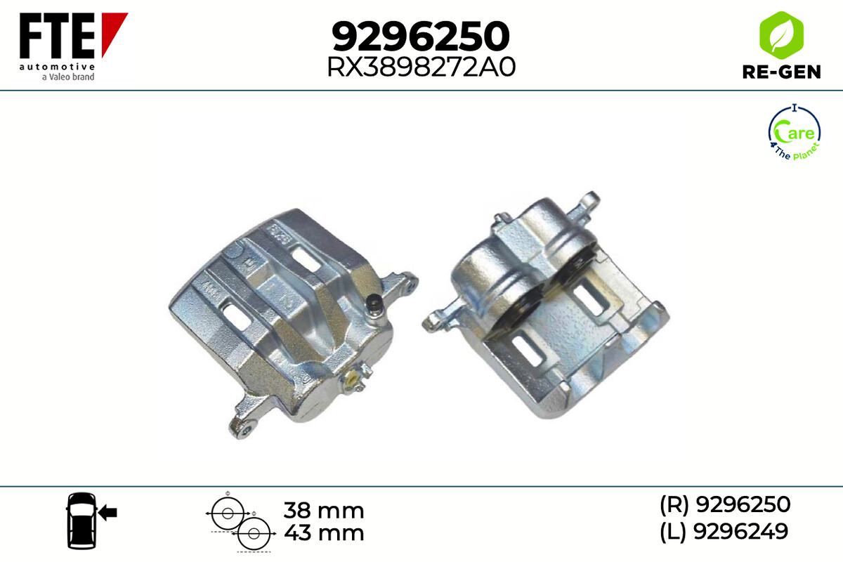 Étrier de frein FTE automotive GmbH ref. 9296250