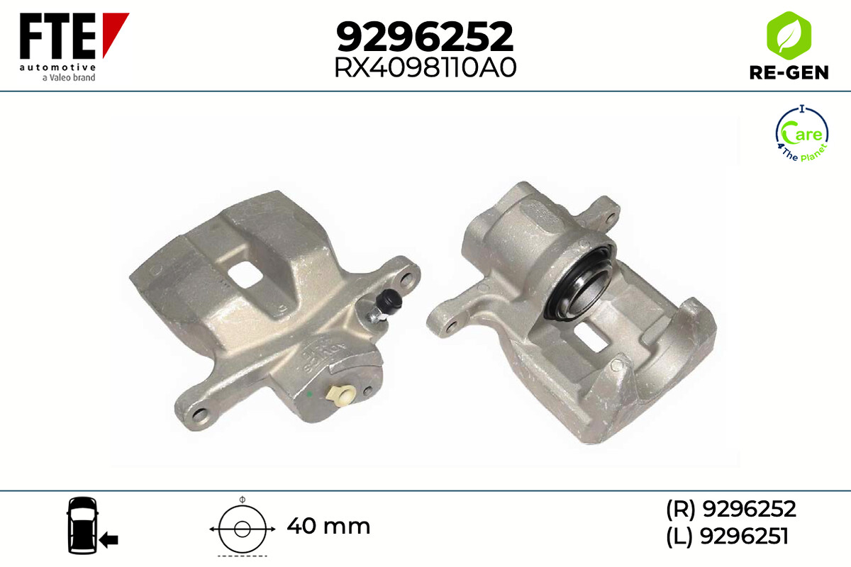 Étrier de frein FTE automotive GmbH ref. 9296252