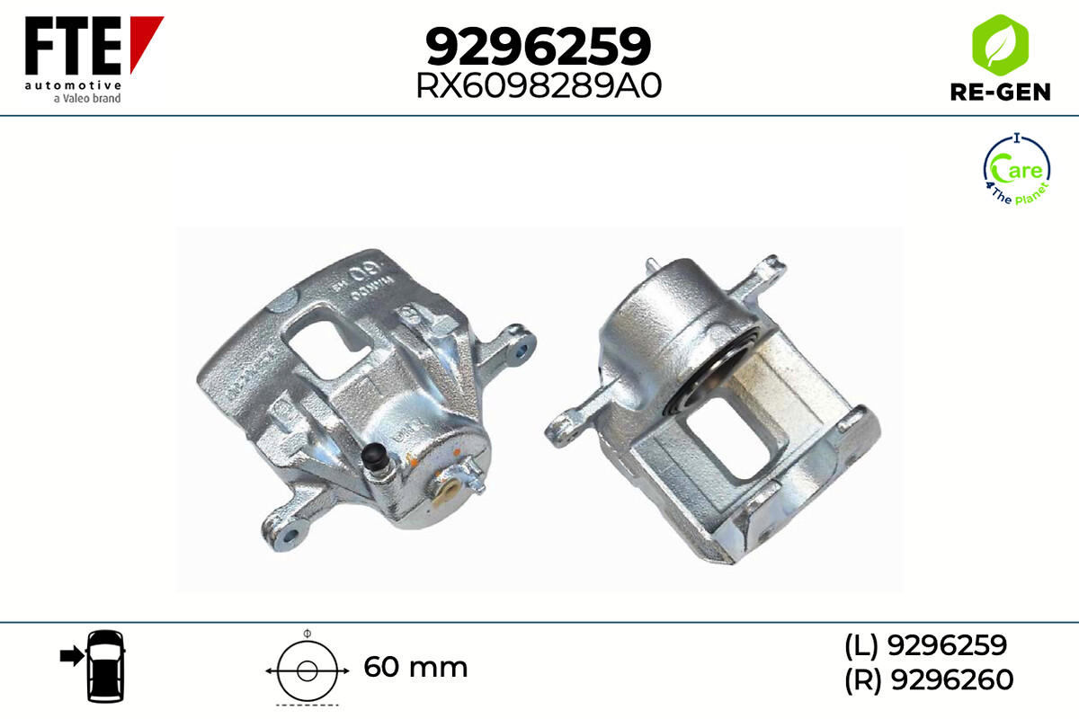 Étrier de frein FTE automotive GmbH 9296259