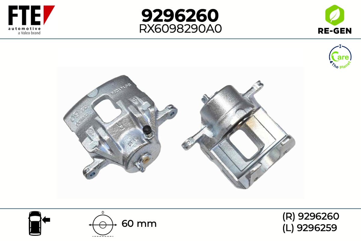 Étrier de frein FTE automotive GmbH ref. 9296260