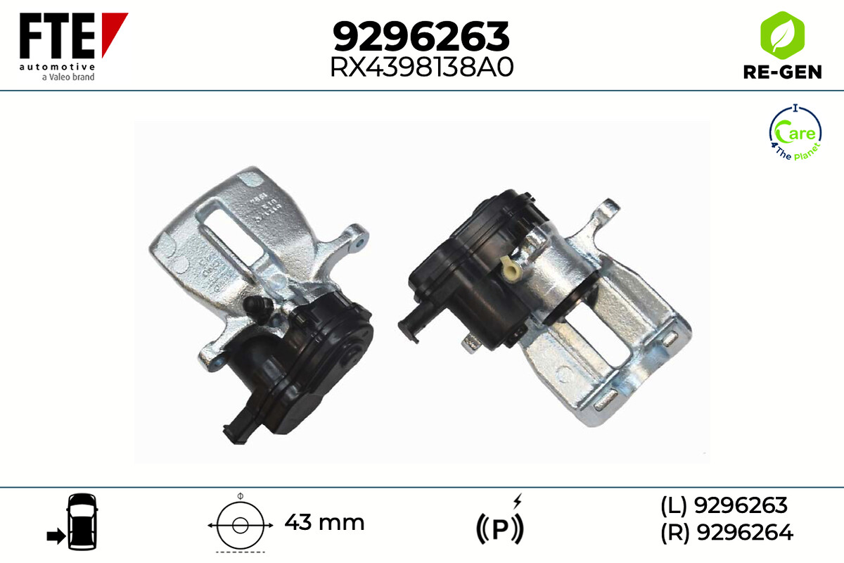 Étrier de frein FTE automotive GmbH ref. 9296263