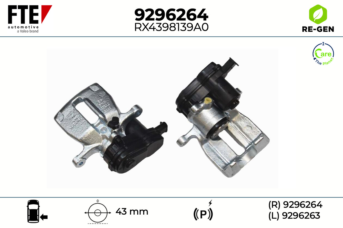 Étrier de frein FTE automotive GmbH ref. 9296264