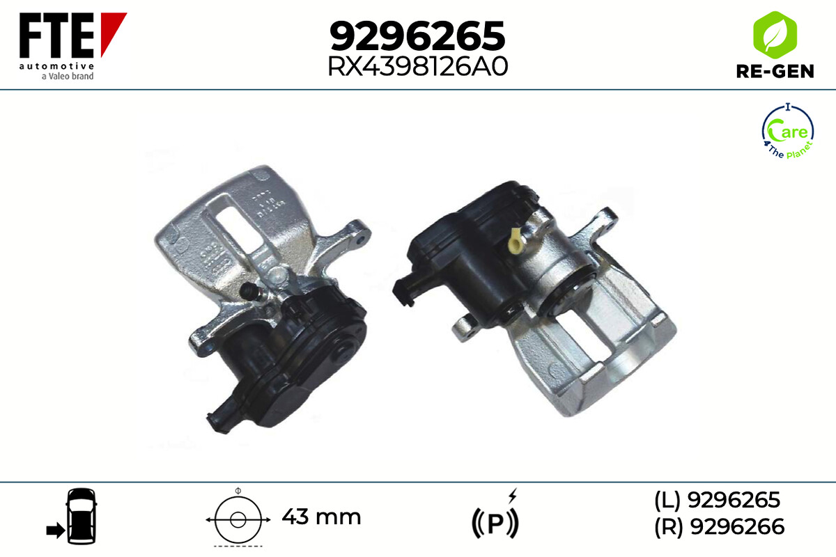 Étrier de frein FTE automotive GmbH 9296265
