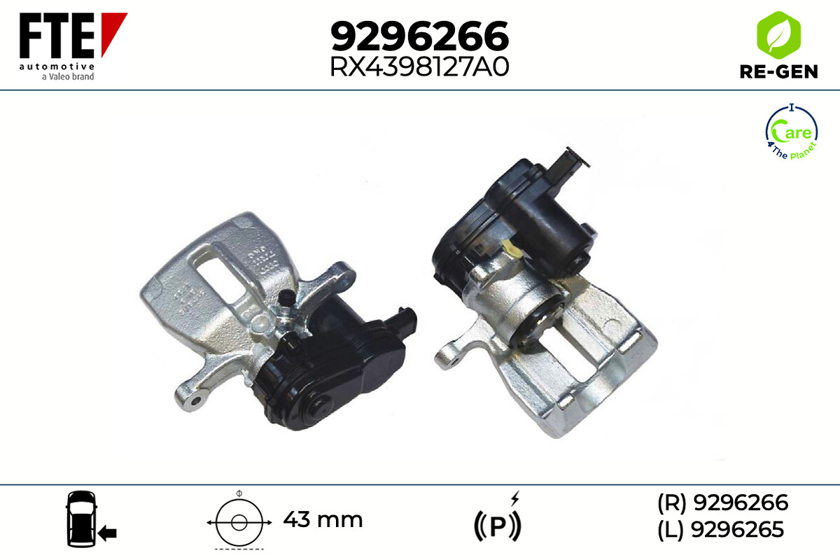 Étrier de frein FTE automotive GmbH 9296266