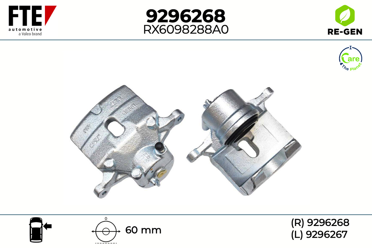 Étrier de frein FTE automotive GmbH ref. 9296268