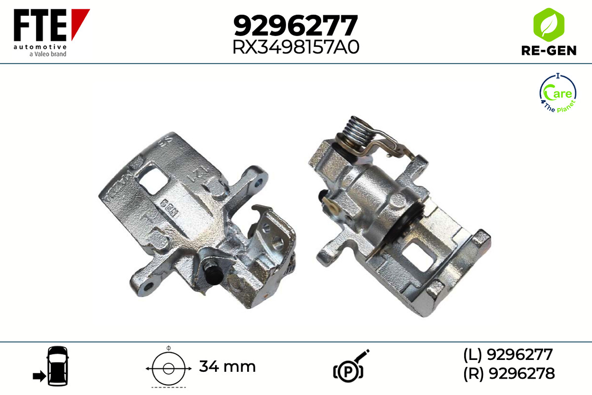 Étrier de frein FTE automotive GmbH 9296277