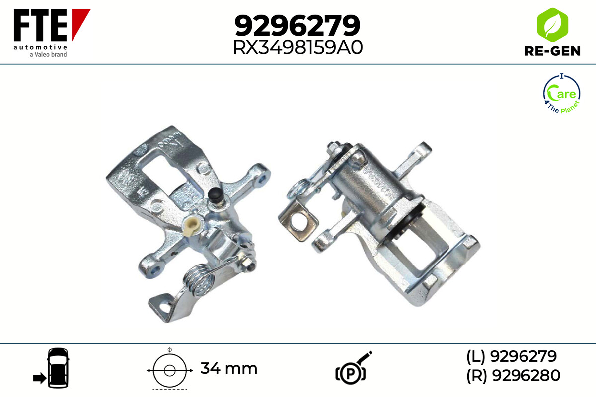 Étrier de frein FTE automotive GmbH 9296279