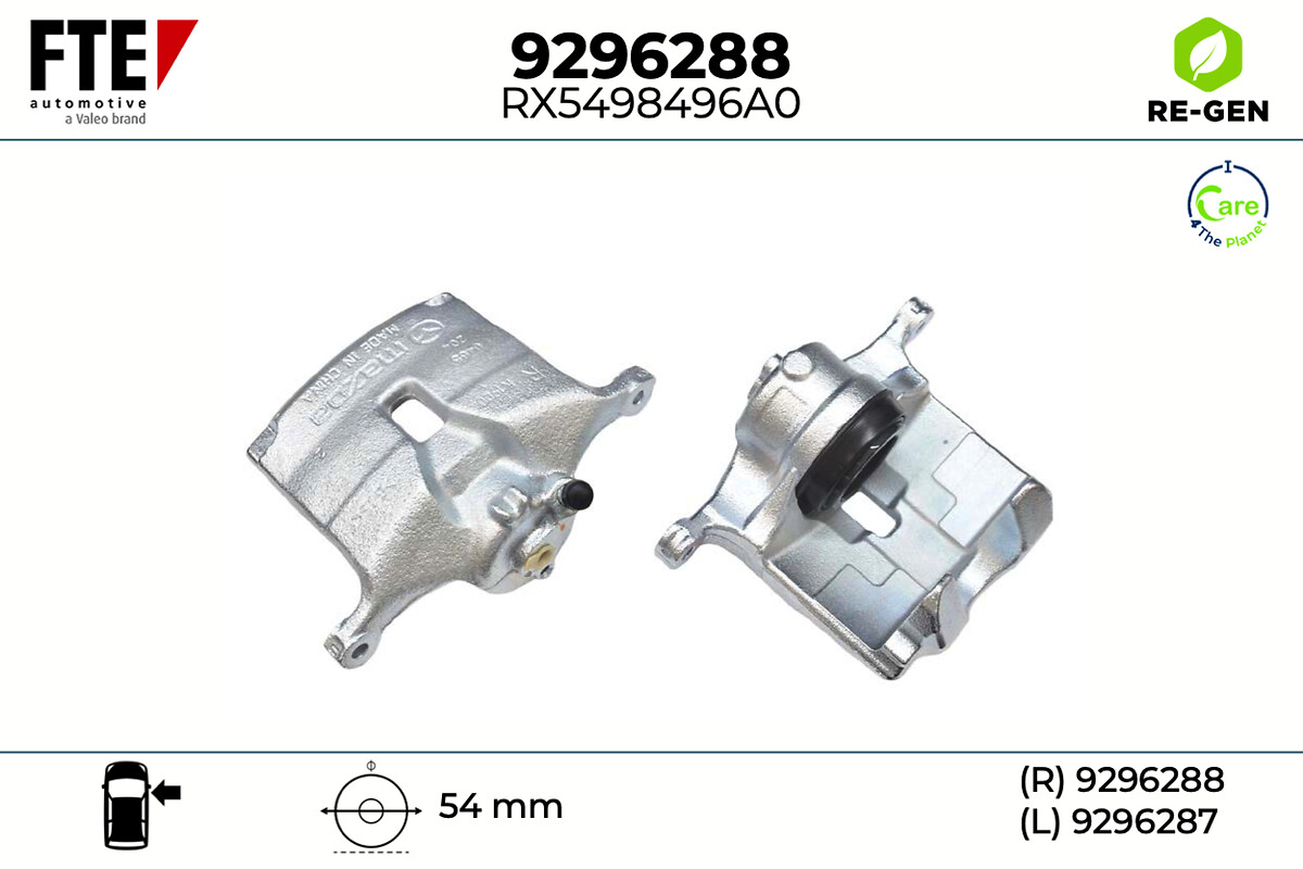 Étrier de frein FTE automotive GmbH ref. 9296288