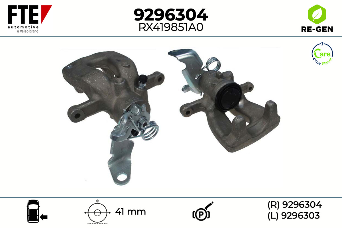 Étrier de frein FTE automotive GmbH ref. 9296304