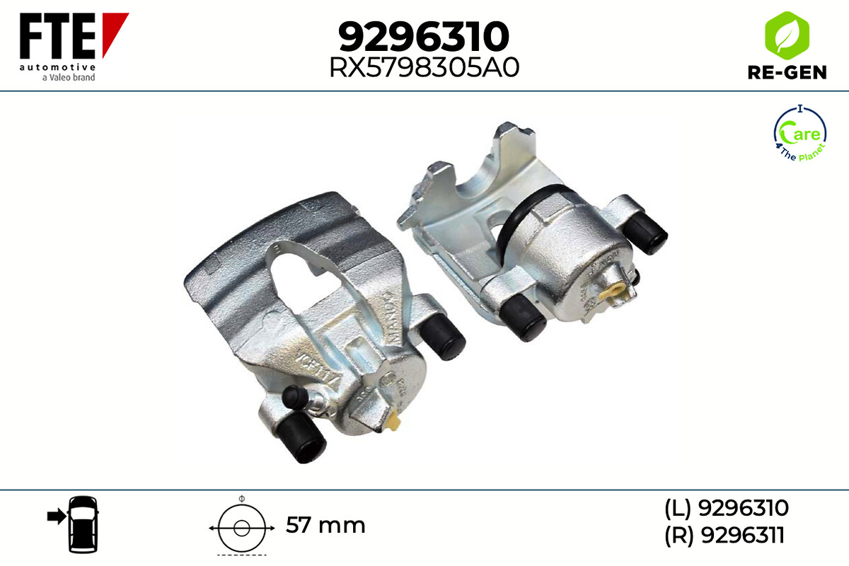 Étrier de frein FTE automotive GmbH ref. 9296310