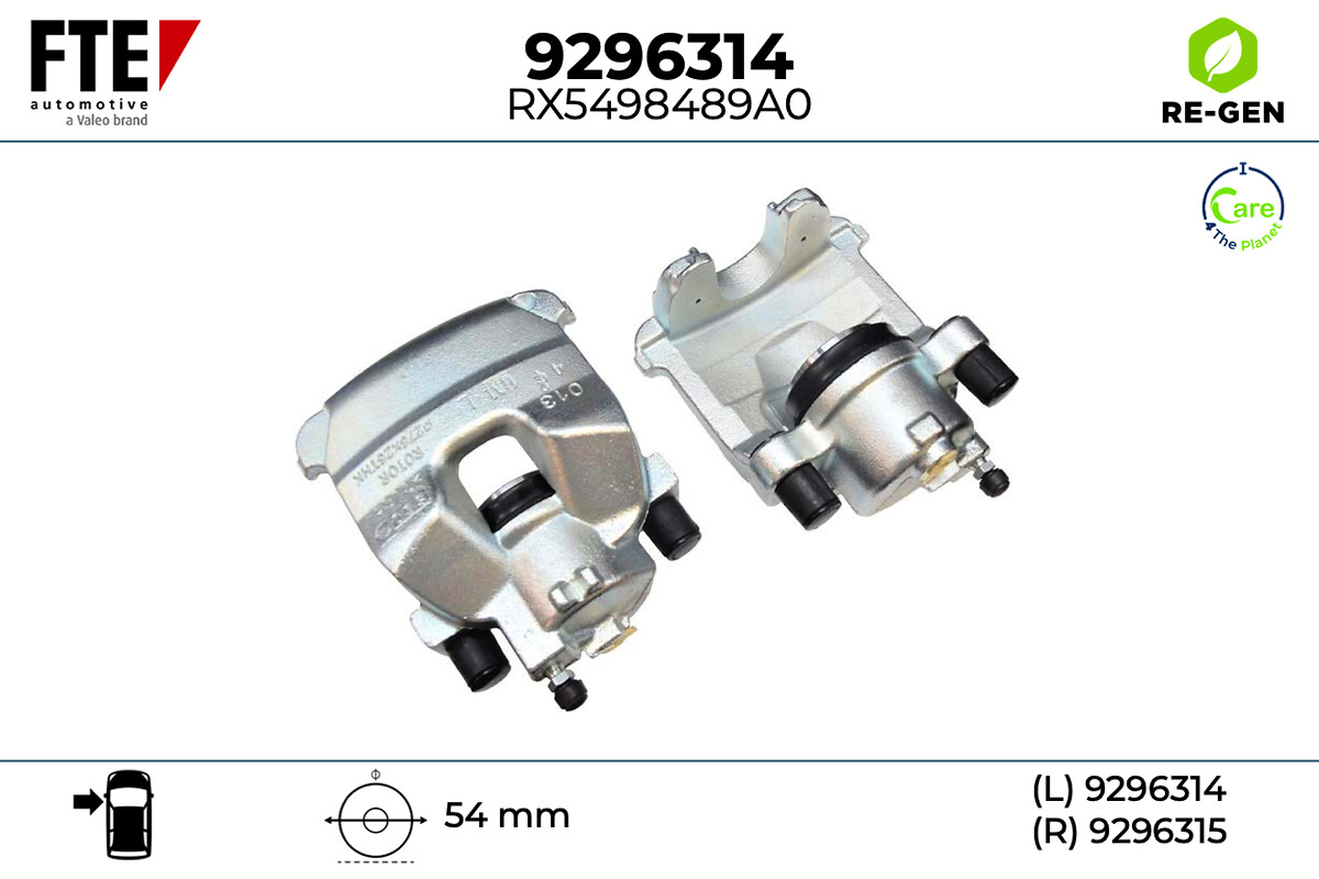 Étrier de frein FTE automotive GmbH ref. 9296314