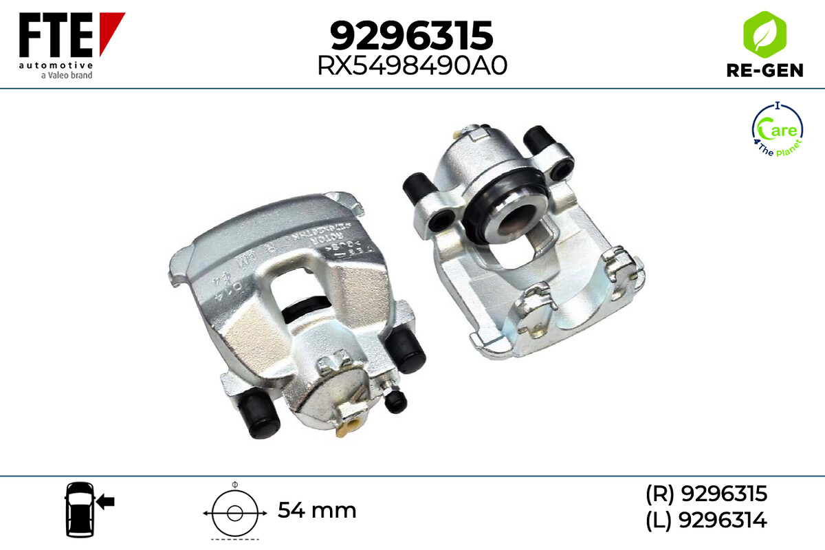 Étrier de frein FTE automotive GmbH ref. 9296315