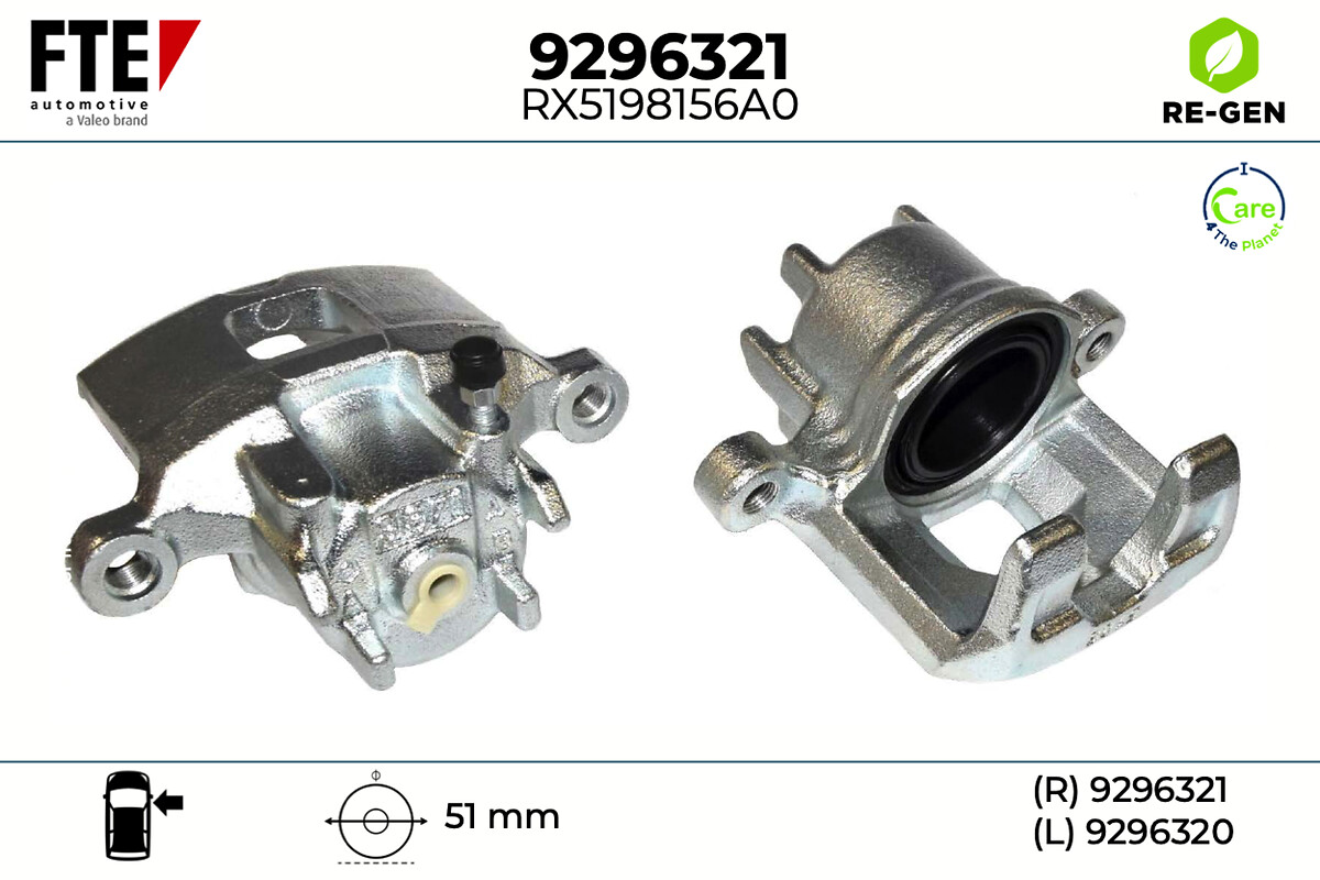 Étrier de frein FTE automotive GmbH ref. 9296321