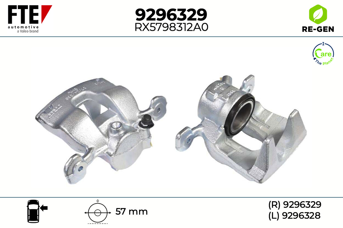 Étrier de frein FTE automotive GmbH ref. 9296329