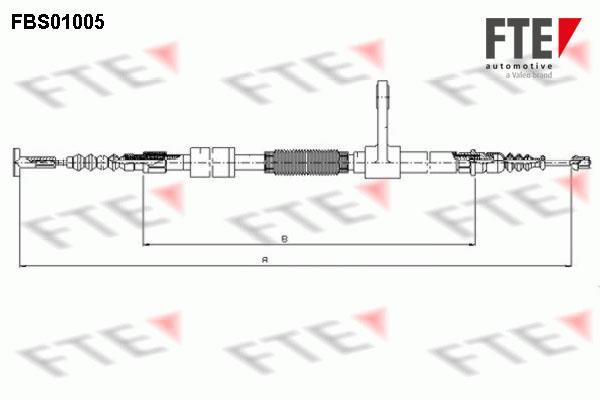 Câble de frein à main (Câble de frein à main) FTE automotive GmbH ref. 9250001