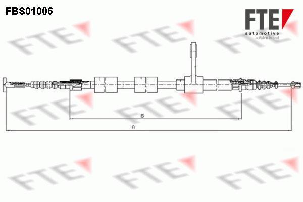 Câble de frein à main (Câble de frein à main) FTE automotive GmbH ref. 9250002