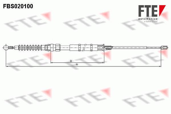 Câble de frein à main (Câble de frein à main) FTE automotive GmbH ref. 9250004