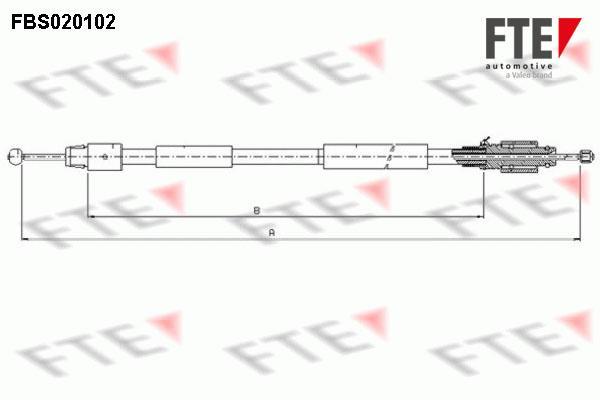 Câble de frein à main (Câble de frein à main) FTE automotive GmbH ref. 9250006