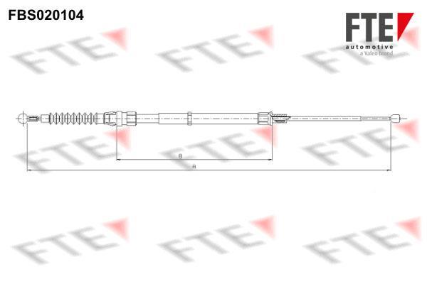 Câble de frein à main (Câble de frein à main) FTE automotive GmbH ref. 9250008