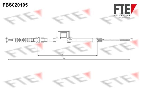 Câble de frein à main (Câble de frein à main) FTE automotive GmbH ref. 9250009
