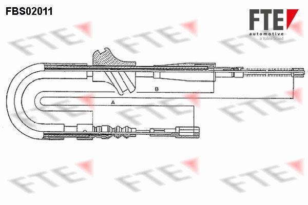 Câble de frein à main (Câble de frein à main) FTE automotive GmbH ref. 9250014