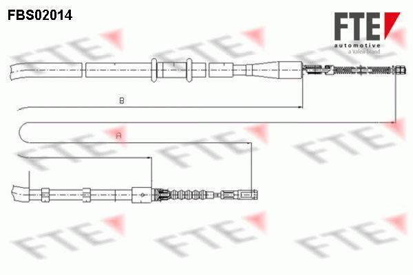 Câble de frein à main (Câble de frein à main) FTE automotive GmbH ref. 9250030