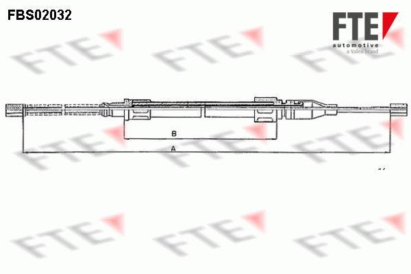 Câble de frein à main (Câble de frein à main) FTE automotive GmbH ref. 9250040
