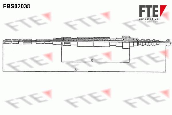Câble de frein à main (Câble de frein à main) FTE automotive GmbH ref. 9250045