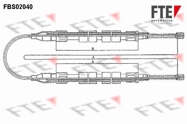 Câble de frein à main (Câble de frein à main) FTE automotive GmbH ref. 9250047