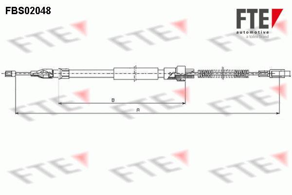 Câble de frein à main (Câble de frein à main) FTE automotive GmbH ref. 9250052