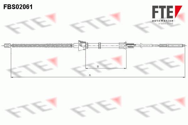 Câble de frein à main (Câble de frein à main) FTE automotive GmbH ref. 9250063