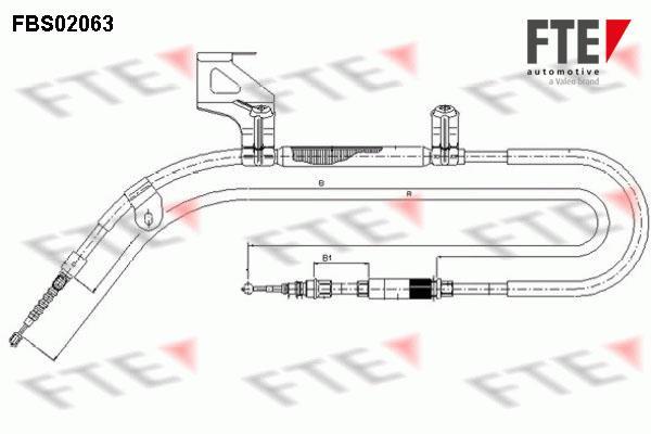 Câble de frein à main (Câble de frein à main) FTE automotive GmbH ref. 9250065