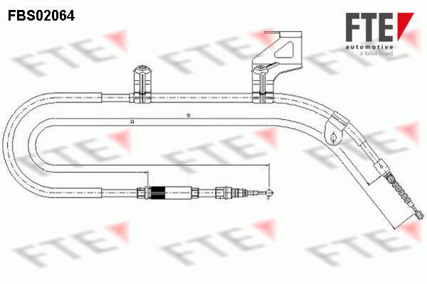 Câble de frein à main (Câble de frein à main) FTE automotive GmbH ref. 9250066