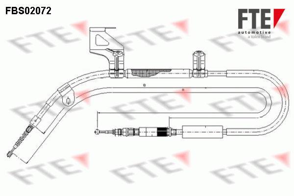 Câble de frein à main (Câble de frein à main) FTE automotive GmbH ref. 9250073