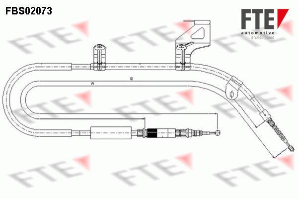 Câble de frein à main (Câble de frein à main) FTE automotive GmbH ref. 9250074