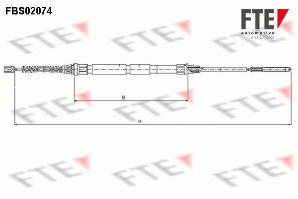 Câble de frein à main (Câble de frein à main) FTE automotive GmbH ref. 9250075
