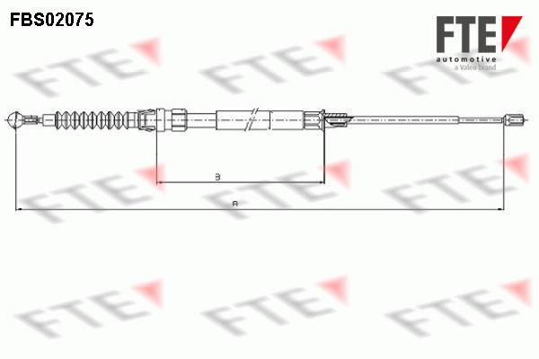 Câble de frein à main (Câble de frein à main) FTE automotive GmbH ref. 9250076