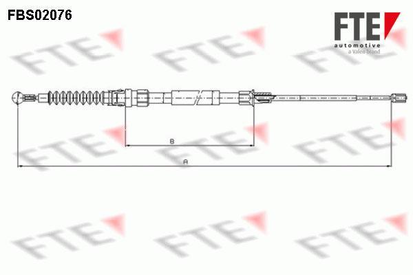 Câble de frein à main (Câble de frein à main) FTE automotive GmbH ref. 9250077