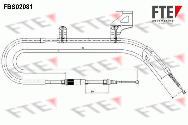 Câble de frein à main (Câble de frein à main) FTE automotive GmbH ref. 9250081