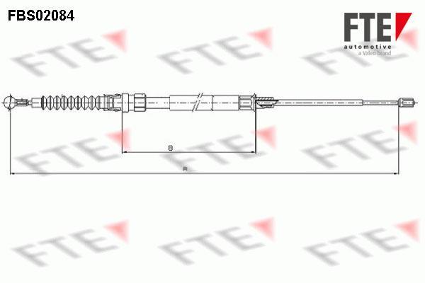 Câble de frein à main (Câble de frein à main) FTE automotive GmbH ref. 9250084