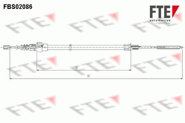 Câble de frein à main (Câble de frein à main) FTE automotive GmbH ref. 9250086