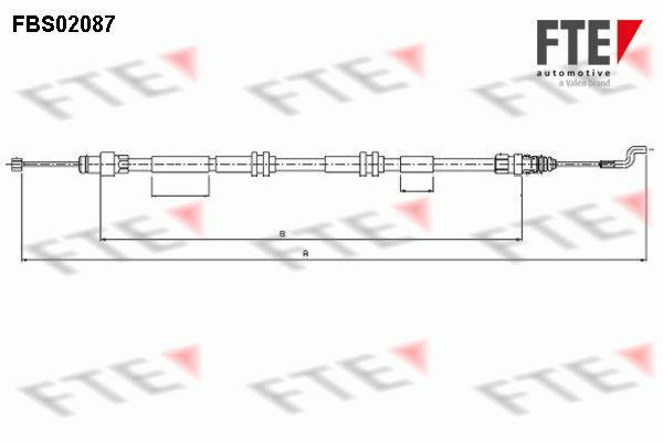 Câble de frein à main (Câble de frein à main) FTE automotive GmbH ref. 9250087