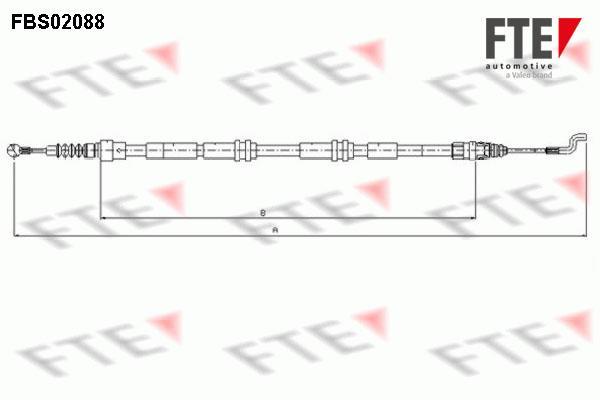 Câble de frein à main (Câble de frein à main) FTE automotive GmbH ref. 9250088