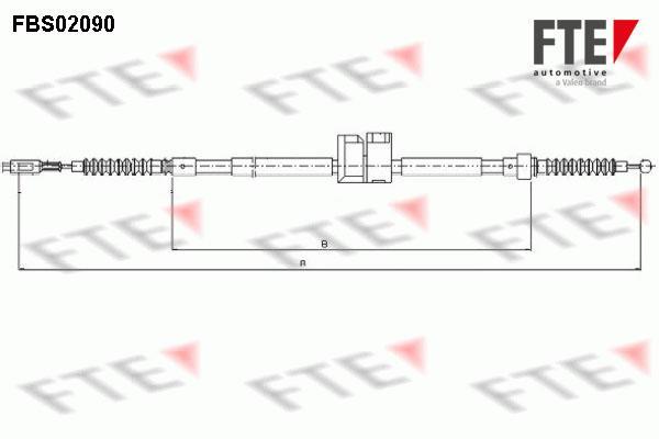 Câble de frein à main (Câble de frein à main) FTE automotive GmbH ref. 9250090